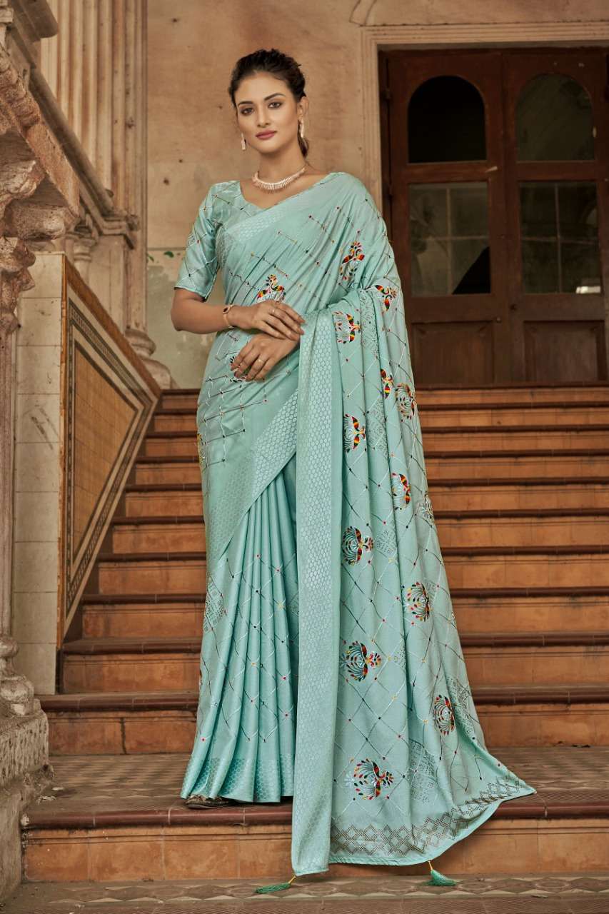 UNICORN PEACOCK BY YADU NANDAN FASHION 01 TO 06 SERIES INDIAN TRADITIONAL WEAR COLLECTION BEAUTIFUL STYLISH FANCY COLORFUL PARTY WEAR & OCCASIONAL WEAR COTTON SATIN SAREES AT WHOLESALE PRICE