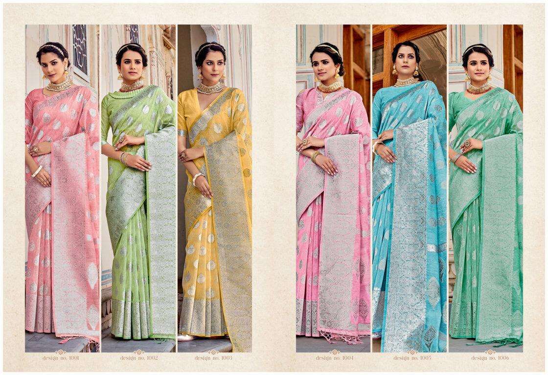 KATAN SILK BY SANGAM PRINTS 1001 TO 1006 SERIES INDIAN TRADITIONAL WEAR COLLECTION BEAUTIFUL STYLISH FANCY COLORFUL PARTY WEAR & OCCASIONAL WEAR SILK SAREES AT WHOLESALE PRICE