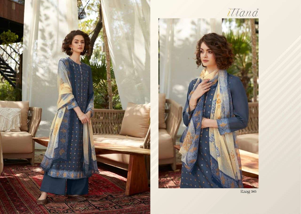 RAAG BY ITRANA BEAUTIFUL SUITS COLORFUL STYLISH FANCY CASUAL WEAR & ETHNIC WEAR PURE LAWN COTTON EMBROIDERED DRESSES AT WHOLESALE PRICE