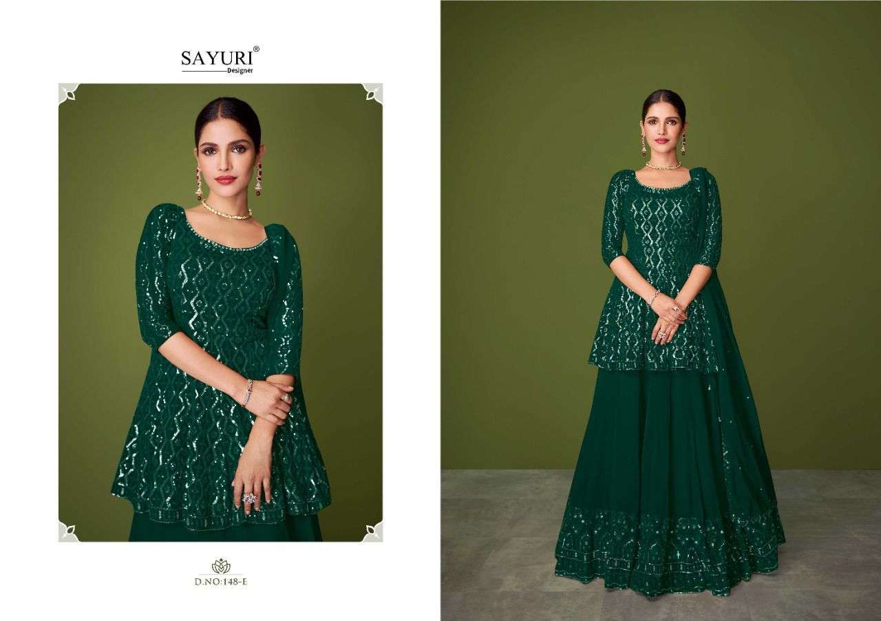 Murad By Sayuri 148-A To 148-E Series Beautiful Suits Colorful Stylish Fancy Casual Wear & Ethnic Wear Real Georgette Dresses At Wholesale Price