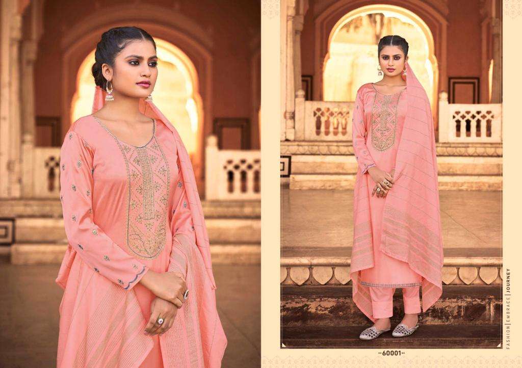 ELIZA BY SELTOS 60001 TO 60006 SERIES BEAUTIFUL SUITS COLORFUL STYLISH FANCY CASUAL WEAR & ETHNIC WEAR PURE COTTON SILK DRESSES AT WHOLESALE PRICE