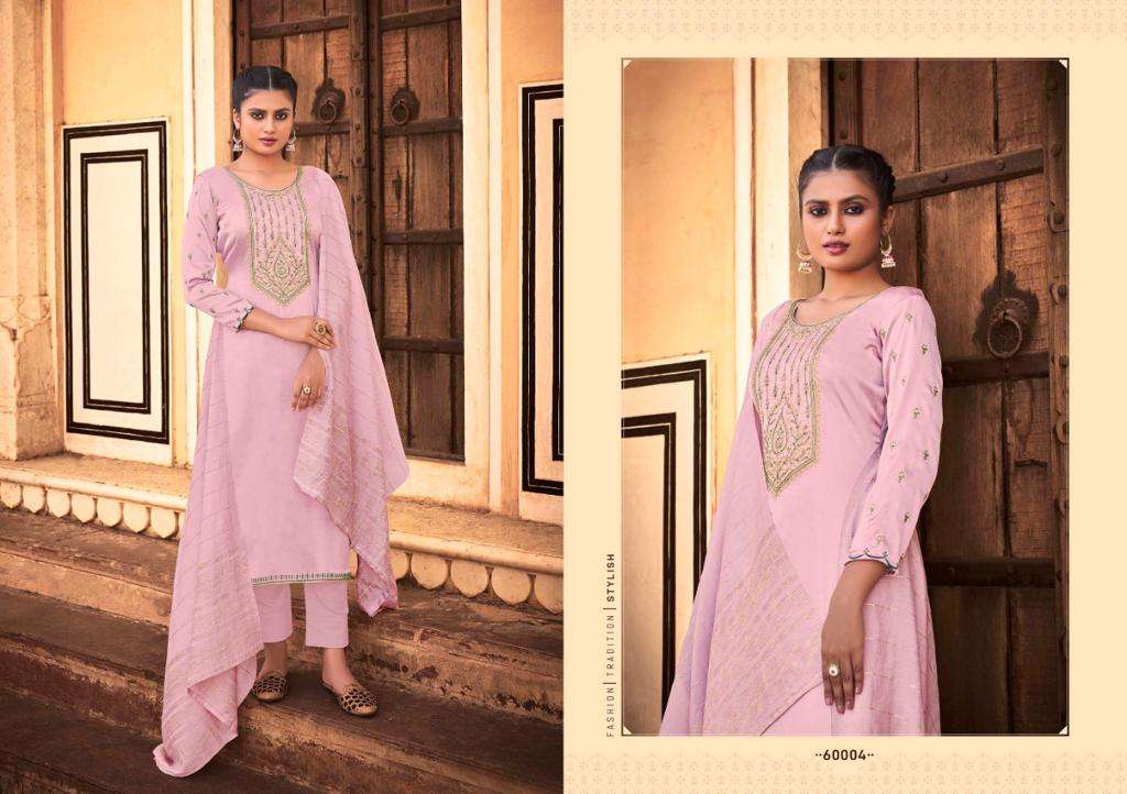ELIZA BY SELTOS 60001 TO 60006 SERIES BEAUTIFUL SUITS COLORFUL STYLISH FANCY CASUAL WEAR & ETHNIC WEAR PURE COTTON SILK DRESSES AT WHOLESALE PRICE