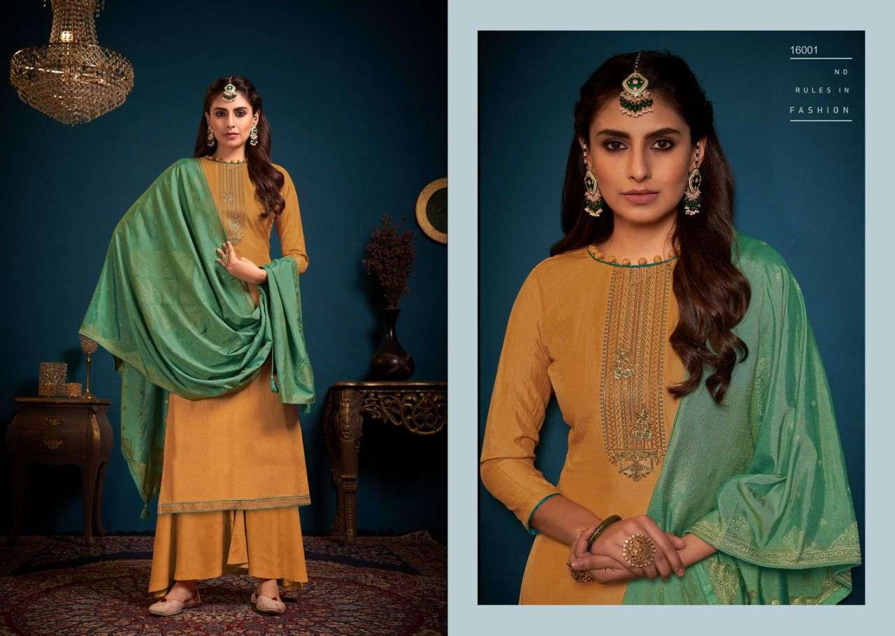 IZAARA BY NISHANT FASHION 16001 TO 16006 SERIES BEAUTIFUL SUITS COLORFUL STYLISH FANCY CASUAL WEAR & ETHNIC WEAR PURE COTTON CHINNON DRESSES AT WHOLESALE PRICE