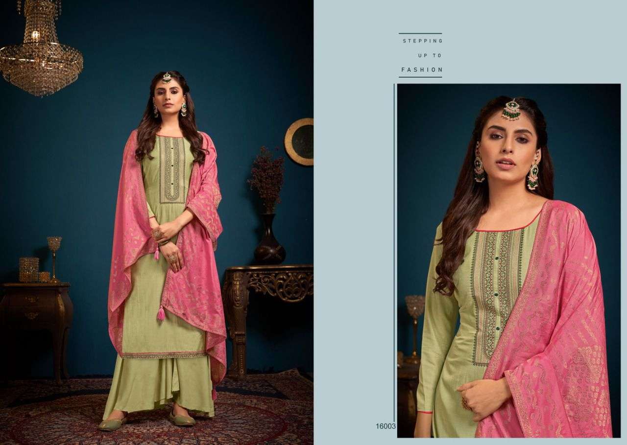 IZAARA BY NISHANT FASHION 16001 TO 16006 SERIES BEAUTIFUL SUITS COLORFUL STYLISH FANCY CASUAL WEAR & ETHNIC WEAR PURE COTTON CHINNON DRESSES AT WHOLESALE PRICE