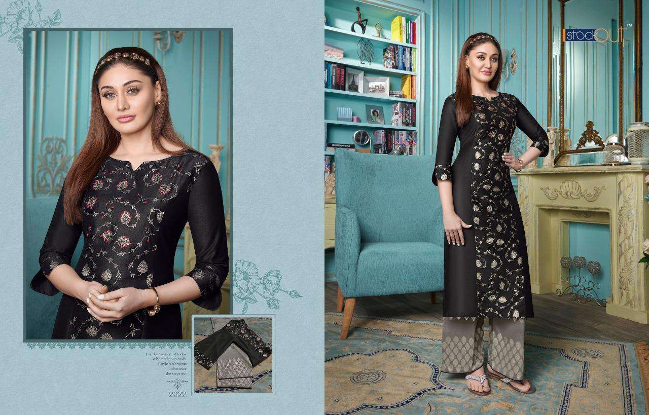 Zoya Vol-5 By Anju Fabrics 2221 To 2228 Series Designer Stylish Fancy Colorful Beautiful Party Wear & Ethnic Wear Collection Bemberg Silk Kurtis With Bottom At Wholesale Price