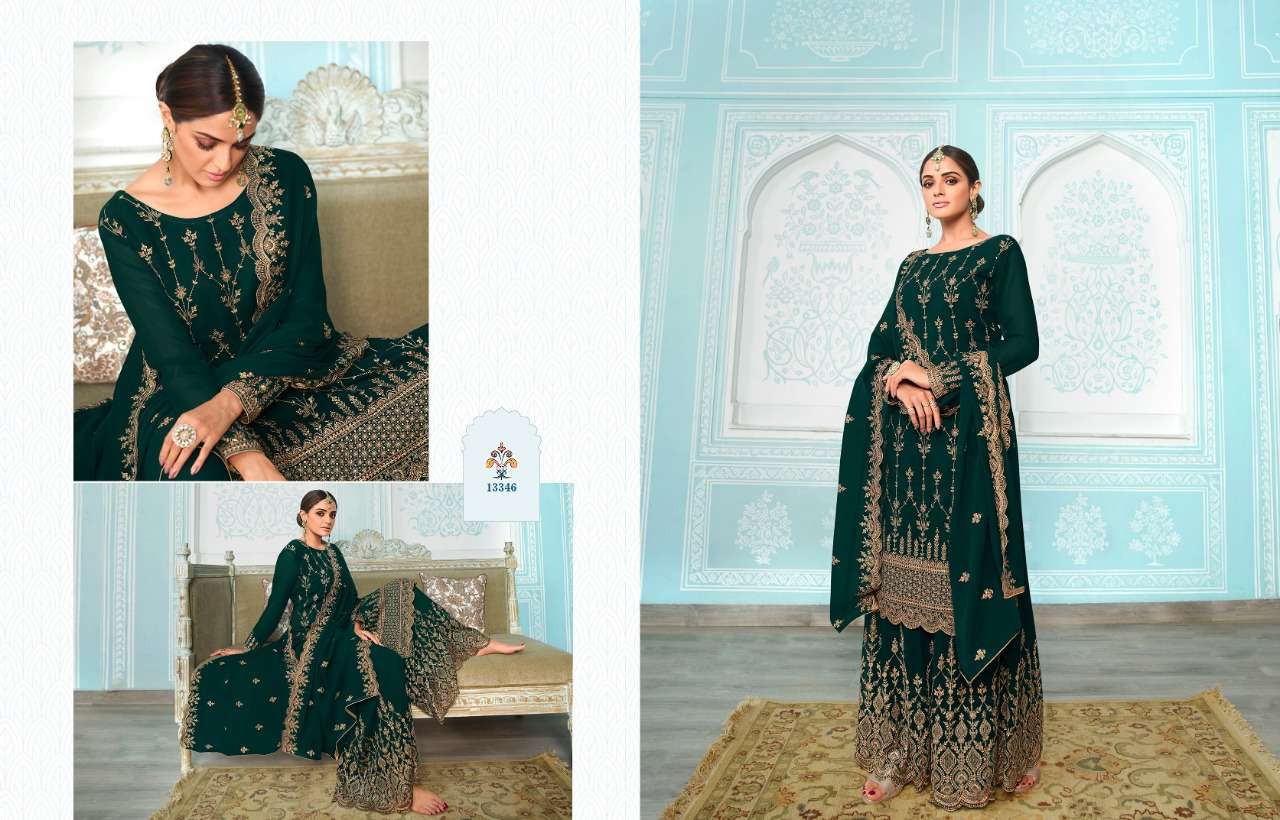SIMRAN BY ZISA 13341 TO 13346 SERIES BEAUTIFUL SHARARA SUITS COLORFUL STYLISH FANCY CASUAL WEAR & ETHNIC WEAR BLOOMING GEORGETTE DRESSES AT WHOLESALE PRICE
