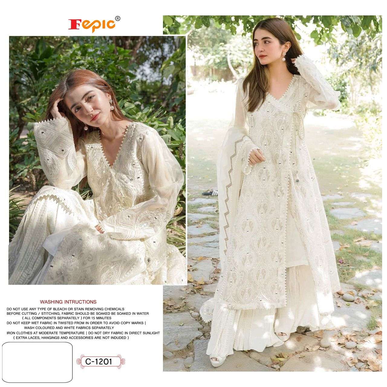 ROSEMEEN 1201 COLOURS BY FEPIC 1201-A TO 1201-C SERIES DESIGNER PAKISTANI SUITS BEAUTIFUL STYLISH FANCY COLORFUL PARTY WEAR & OCCASIONAL WEAR FAUX GEORGETTE EMBROIDERY DRESSES AT WHOLESALE PRICE