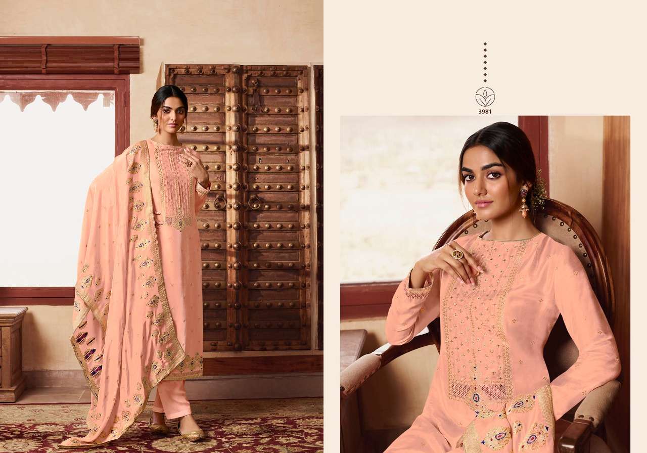 ADIVA BY CHARMY 3981 TO 3986 SERIES BEAUTIFUL SUITS COLORFUL STYLISH FANCY CASUAL WEAR & ETHNIC WEAR MUSLIN SILK DRESSES AT WHOLESALE PRICE