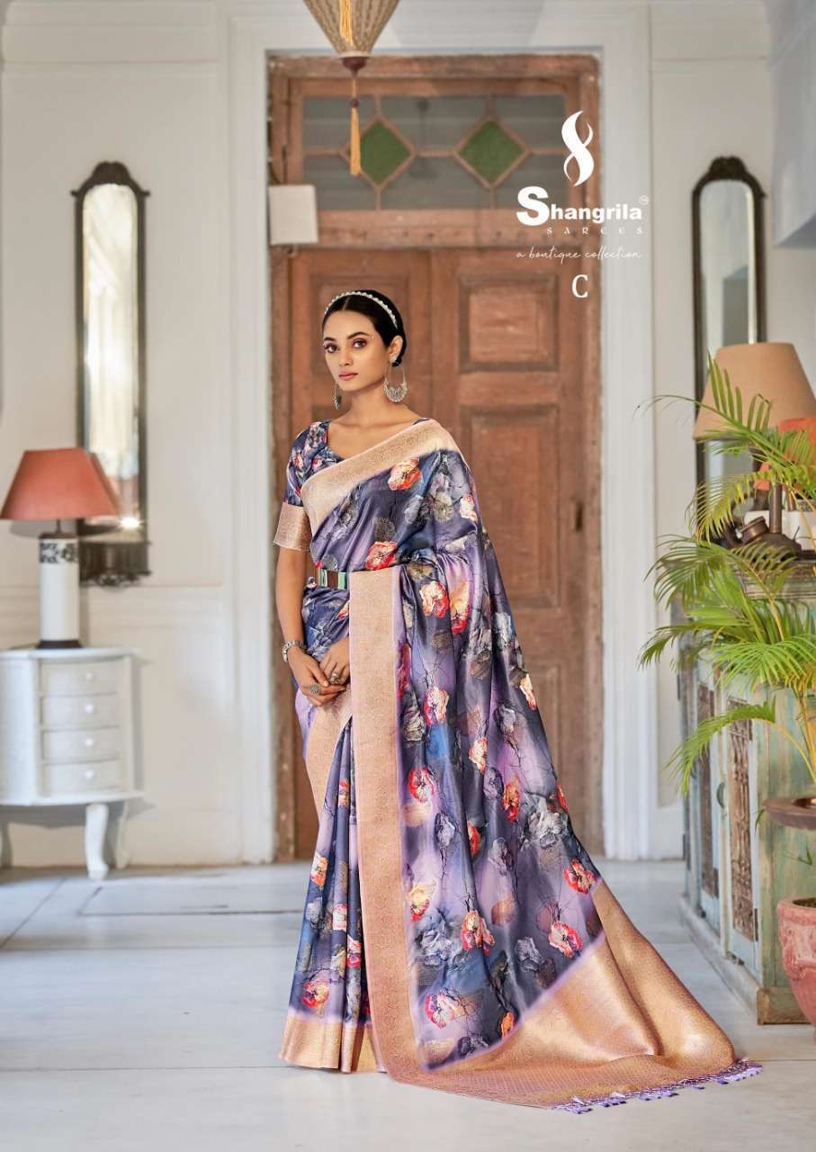 JASMINE DIGITAL PALLU BY SHANGRILA A TO H SERIES INDIAN TRADITIONAL WEAR COLLECTION BEAUTIFUL STYLISH FANCY COLORFUL PARTY WEAR & OCCASIONAL WEAR FANCY SAREES AT WHOLESALE PRICE