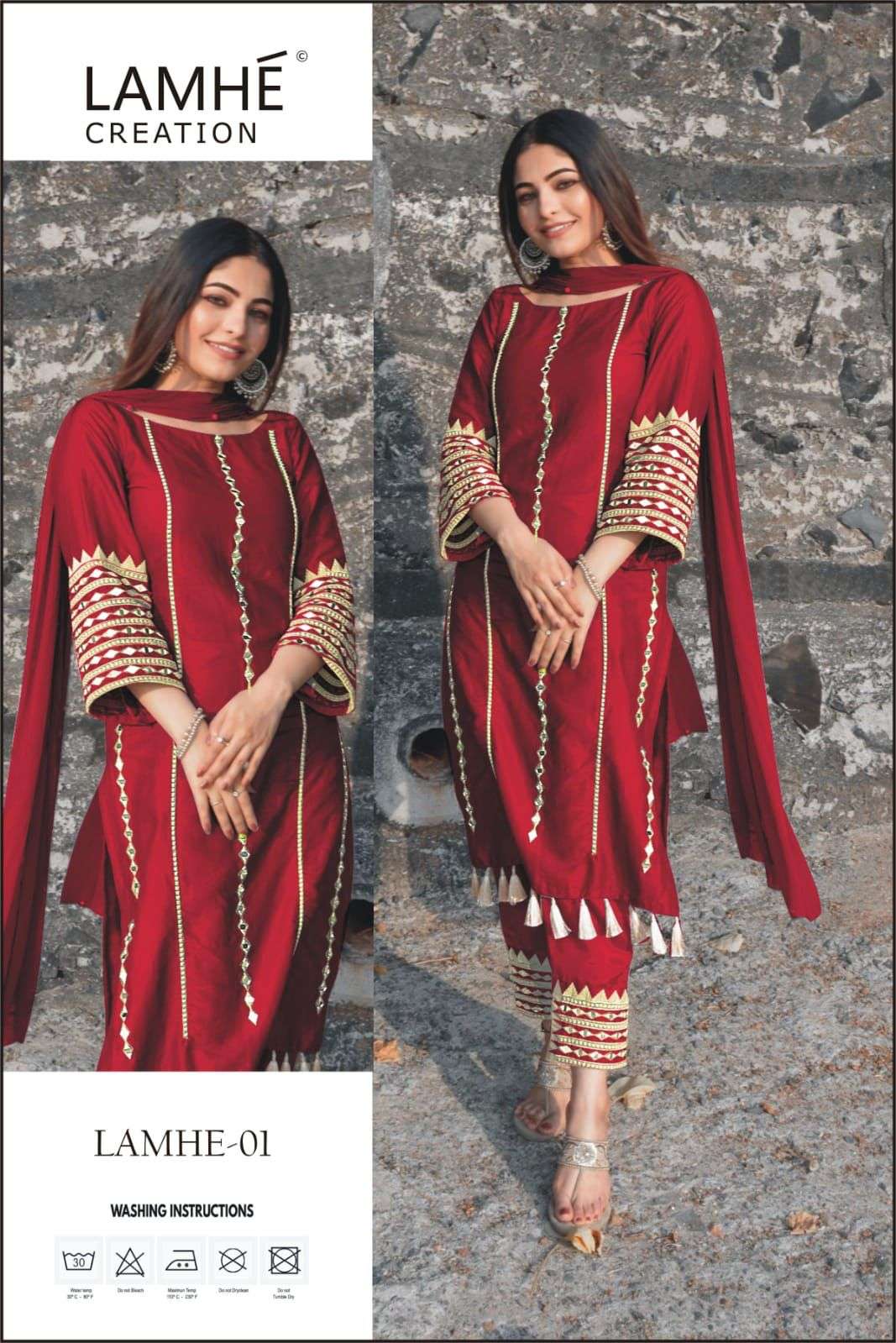 LAMHE VOL-1 NX BY LAMHE CREATION 01-A TO 01-C SERIES DESIGNER PAKISTANI SUITS BEAUTIFUL STYLISH FANCY COLORFUL PARTY WEAR & OCCASIONAL WEAR JAM COTTON EMBROIDERED DRESSES AT WHOLESALE PRICE