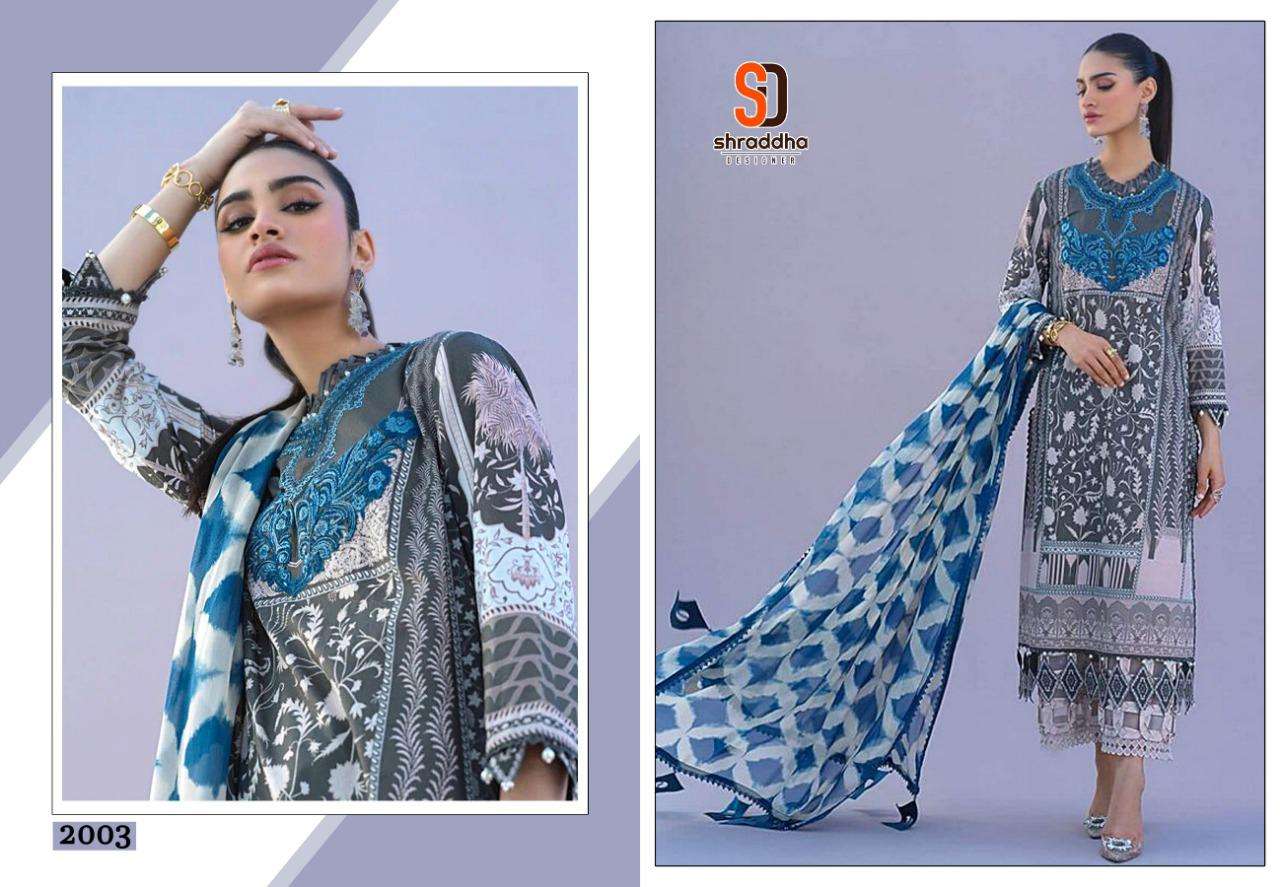 SANA SAFINAZ MUZLINE SPRING VOL-2 BY SHRADDHA DESIGNER 2001 TO 2006 SERIES BEAUTIFUL WINTER COLLECTION SUITS STYLISH FANCY COLORFUL CASUAL WEAR & ETHNIC WEAR LAWN COTTON PRINT WITH EMBROIDERY DRESSES AT WHOLESALE PRICE