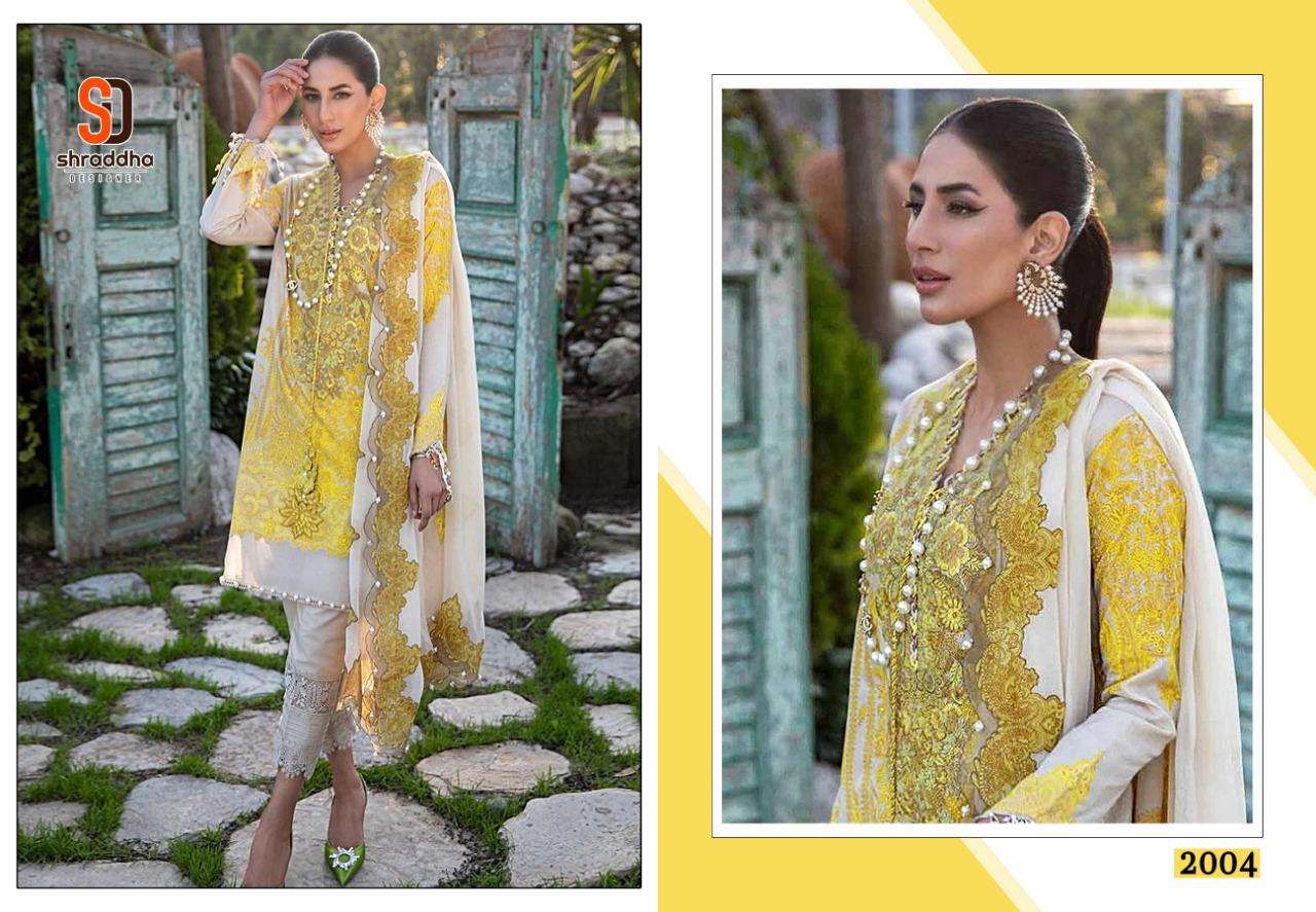 SANA SAFINAZ MUZLINE SPRING VOL-2 BY SHRADDHA DESIGNER 2001 TO 2006 SERIES BEAUTIFUL WINTER COLLECTION SUITS STYLISH FANCY COLORFUL CASUAL WEAR & ETHNIC WEAR LAWN COTTON PRINT WITH EMBROIDERY DRESSES AT WHOLESALE PRICE