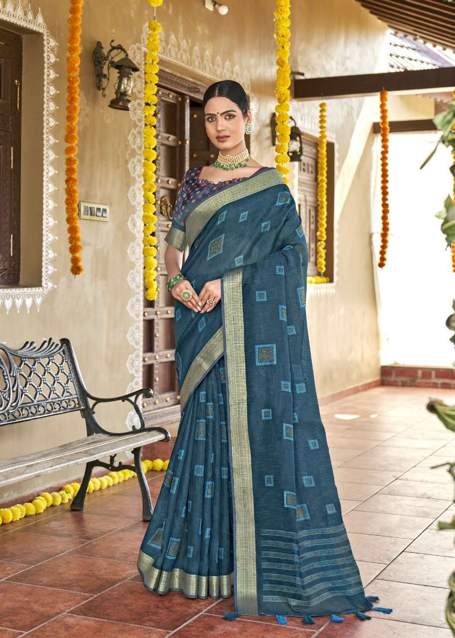 HIMAYRA BY TRIVENI 14251 TO 14258 SERIES INDIAN TRADITIONAL WEAR COLLECTION BEAUTIFUL STYLISH FANCY COLORFUL PARTY WEAR & OCCASIONAL WEAR COTTON SAREES AT WHOLESALE PRICE