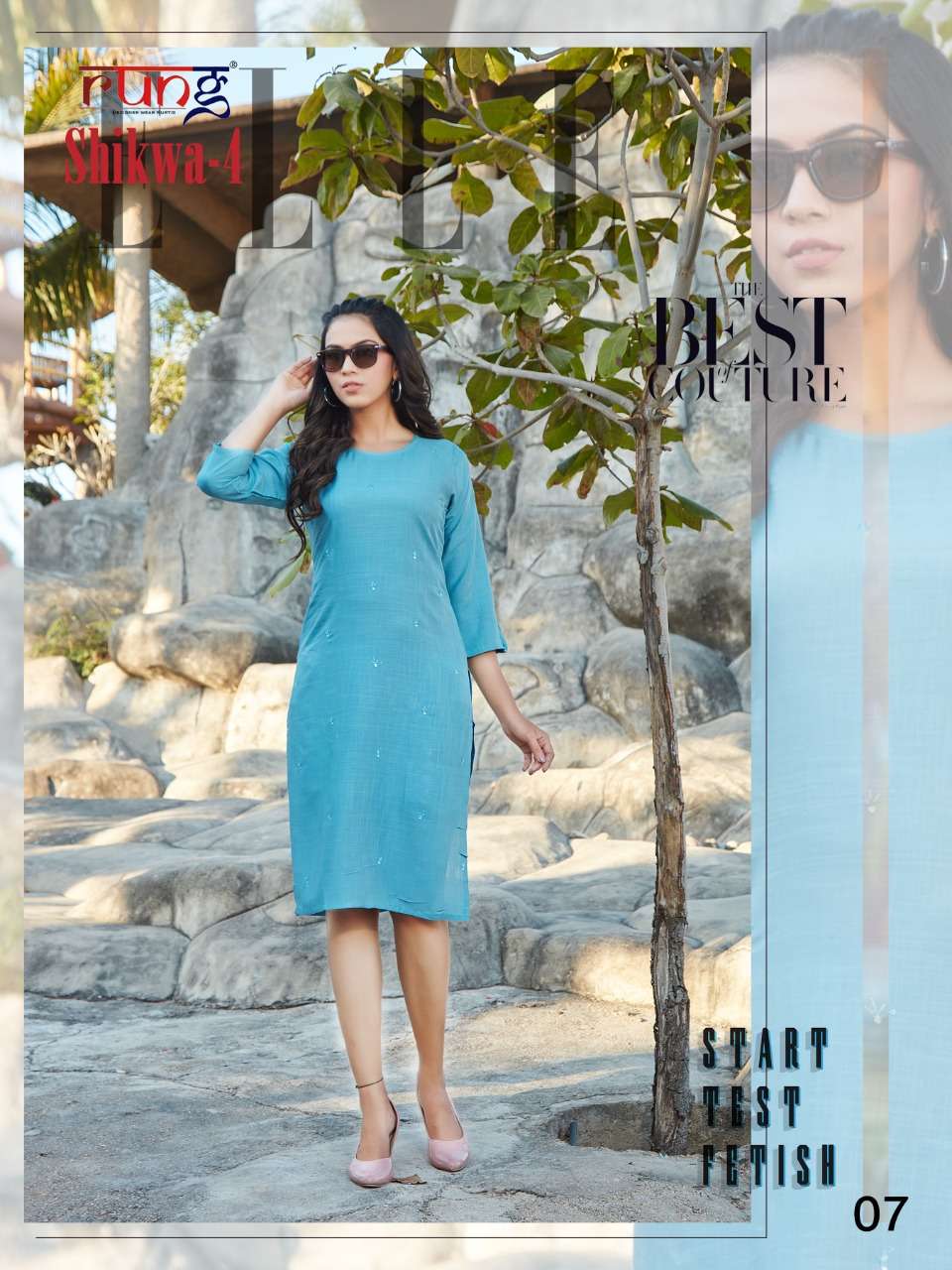 SHIKWA VOL-4 BY RUNG 01 TO 10 SERIES DESIGNER STYLISH FANCY COLORFUL BEAUTIFUL PARTY WEAR & ETHNIC WEAR COLLECTION RAYON SLUB WITH WORK KURTIS AT WHOLESALE PRICE