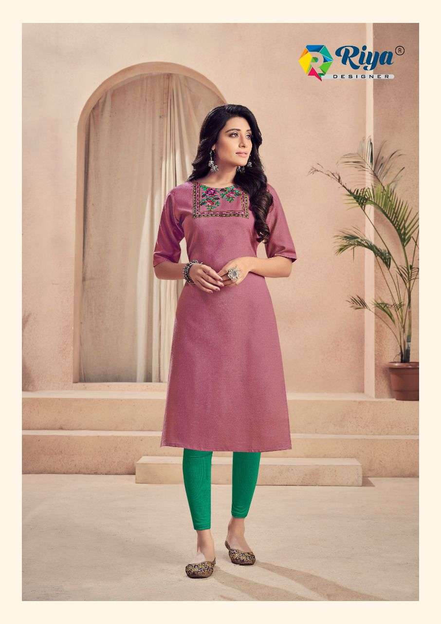 ANTRA VOL-2 BY RIYA DESIGNER 2001 TO 2006 SERIES DESIGNER STYLISH FANCY COLORFUL BEAUTIFUL PARTY WEAR & ETHNIC WEAR COLLECTION COTTON SLUB EMBROIDERY KURTIS AT WHOLESALE PRICE