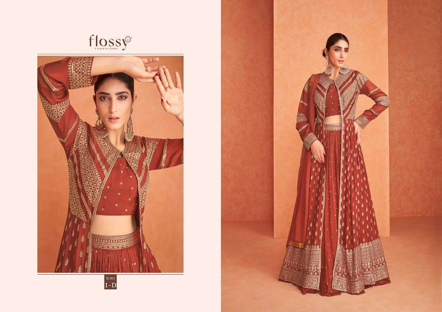 Naksh Colour Plus By Flossy 1-A To 1-D Series Beautiful Suits Colorful Stylish Fancy Casual Wear & Ethnic Wear Heavy Real Georgette Dresses At Wholesale Price
