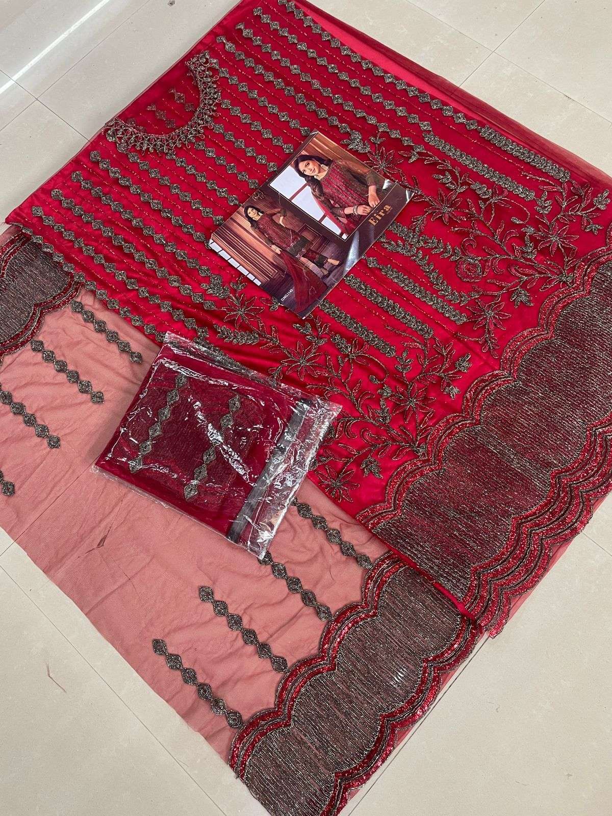 Eira Vol-9 By Senhora Dresses 1144 To 1147 Series Beautiful Suits Colorful Stylish Fancy Casual Wear & Ethnic Wear Heavy Net Embroidered Dresses At Wholesale Price