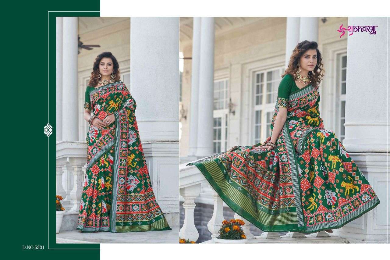 Patola Vol-4 By Shubhkala 5331 To 5333 Series Indian Traditional Wear Collection Beautiful Stylish Fancy Colorful Party Wear & Occasional Wear Patola Silk Sarees At Wholesale Price