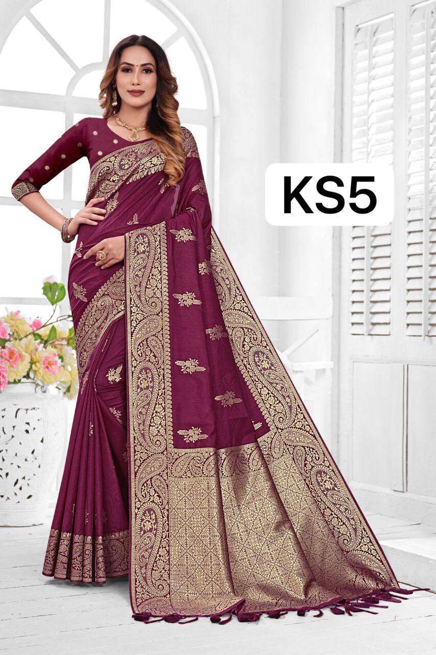 KOCHAM SILK BY SHREE MATARAM 01 TO 06 SERIES INDIAN TRADITIONAL WEAR COLLECTION BEAUTIFUL STYLISH FANCY COLORFUL PARTY WEAR & OCCASIONAL WEAR SILK COTTON SAREES AT WHOLESALE PRICE