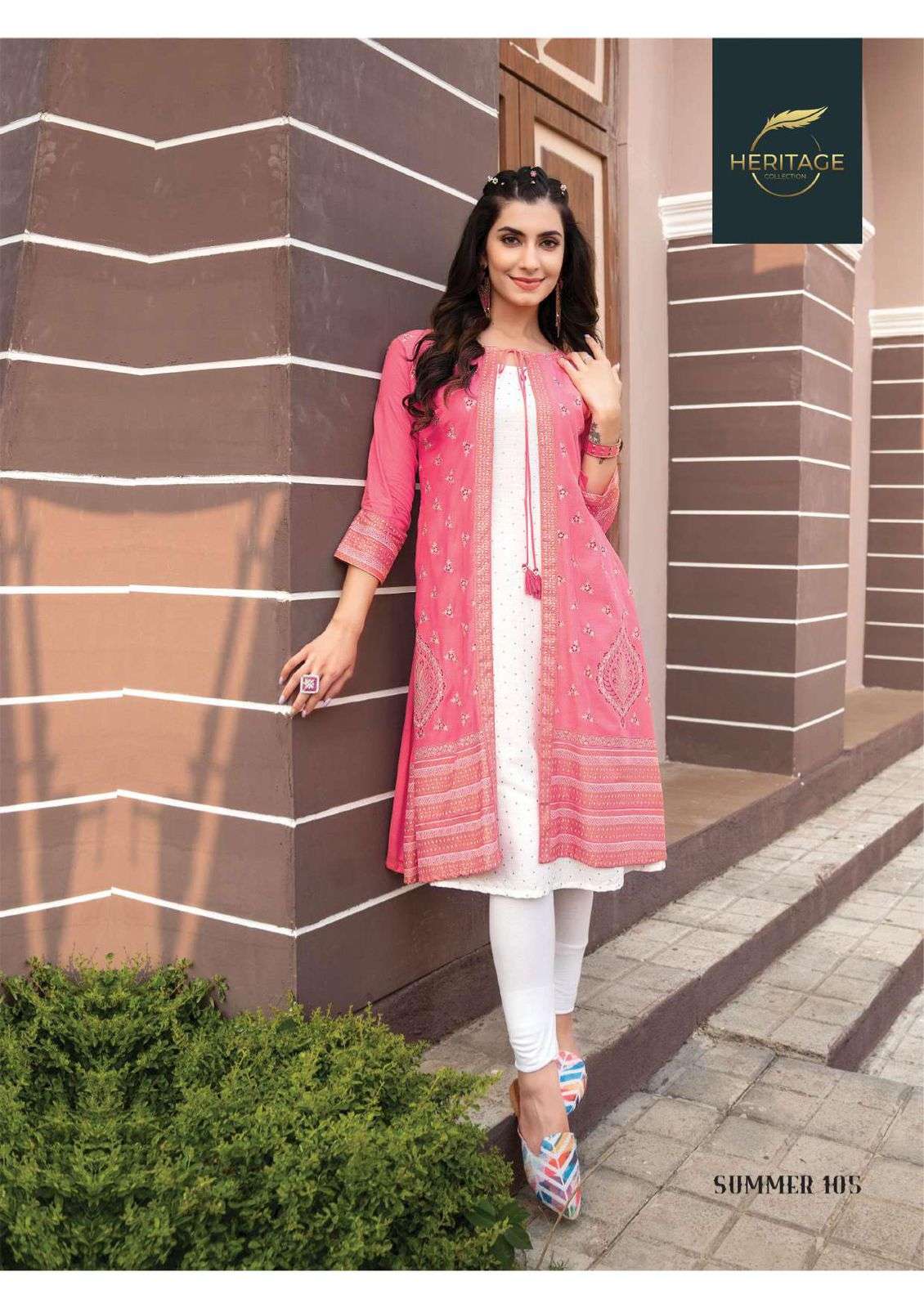 SUMMER JACKET BY HERITAGE 101 TO 108 SERIES DESIGNER STYLISH FANCY COLORFUL BEAUTIFUL PARTY WEAR