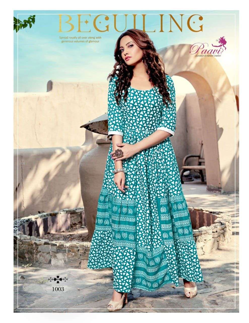 FLERA BY PAAVI 1001 TO 1008 SERIES BEAUTIFUL STYLISH FANCY COLORFUL CASUAL WEAR & ETHNIC WEAR RAYON PRINT GOWNS AT WHOLESALE PRICE
