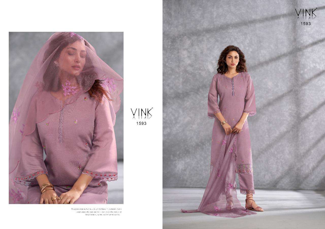 SUNSHINE VOL-2 BY VINK 1591 TO 1596 SERIES BEAUTIFUL SUITS COLORFUL STYLISH FANCY CASUAL WEAR & ETHNIC WEAR VISCOSE EMBROIDERED DRESSES AT WHOLESALE PRICE