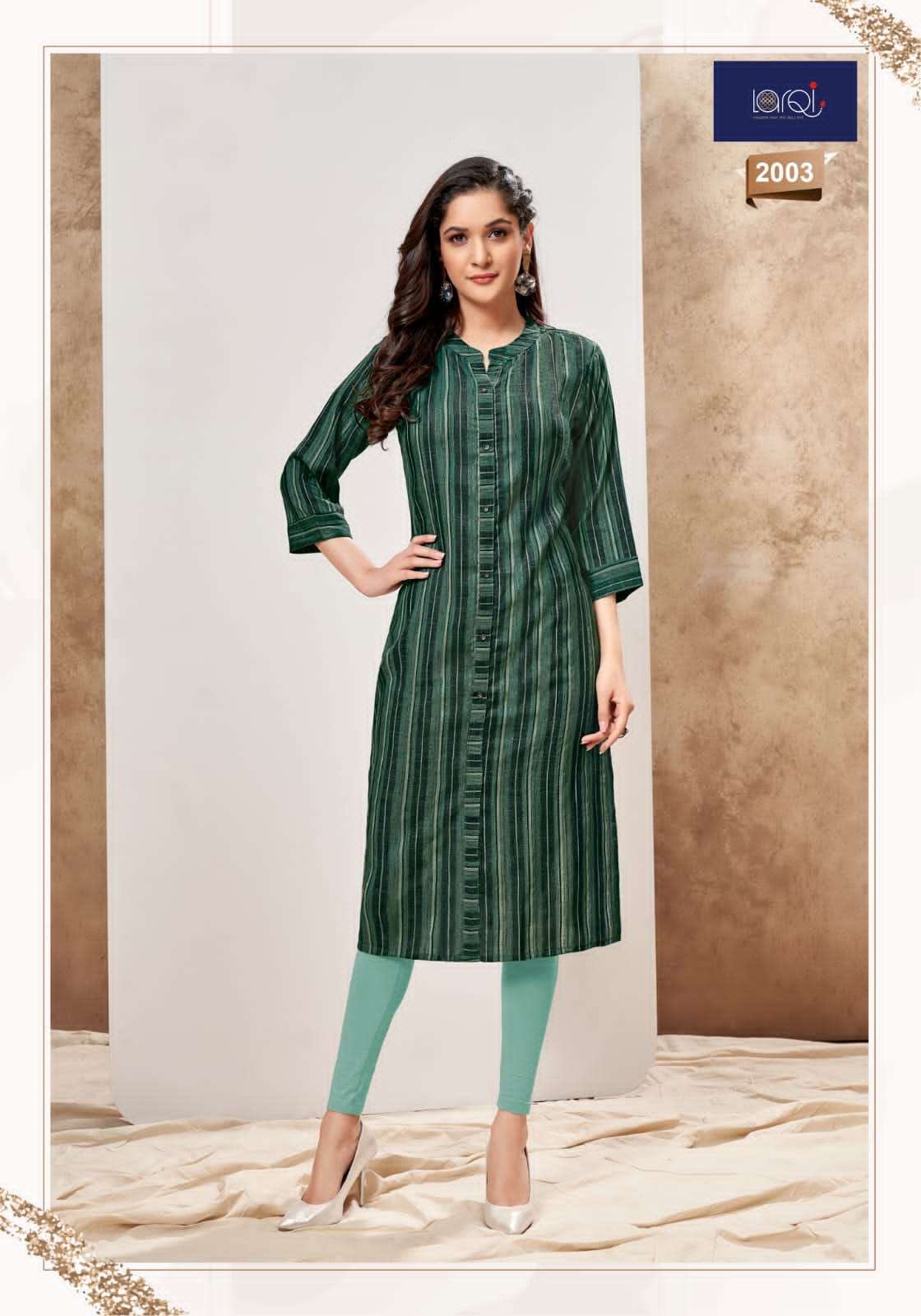 PAKIZA VOL-2 BY LARQI 2001 TO 2008 SERIES DESIGNER STYLISH FANCY COLORFUL BEAUTIFUL PARTY WEAR & ETHNIC WEAR COLLECTION RAYON WEAVING KURTIS AT WHOLESALE PRICE