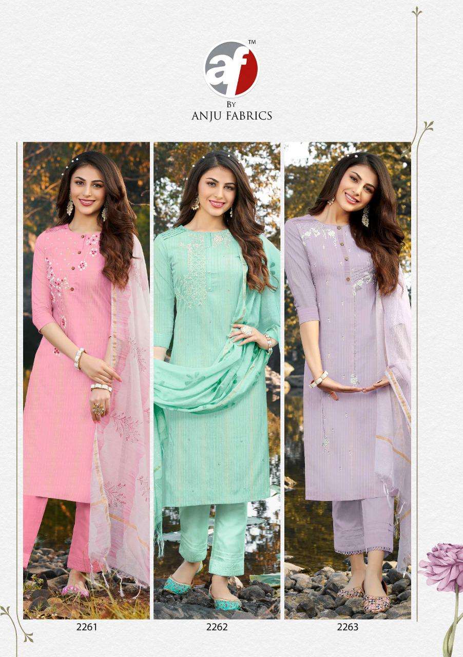 COTTON CRUSH BY AF 2261 TO 2266 SERIES BEAUTIFUL SUITS COLORFUL STYLISH FANCY CASUAL WEAR & ETHNIC WEAR COTTON LUREX DRESSES AT WHOLESALE PRICE