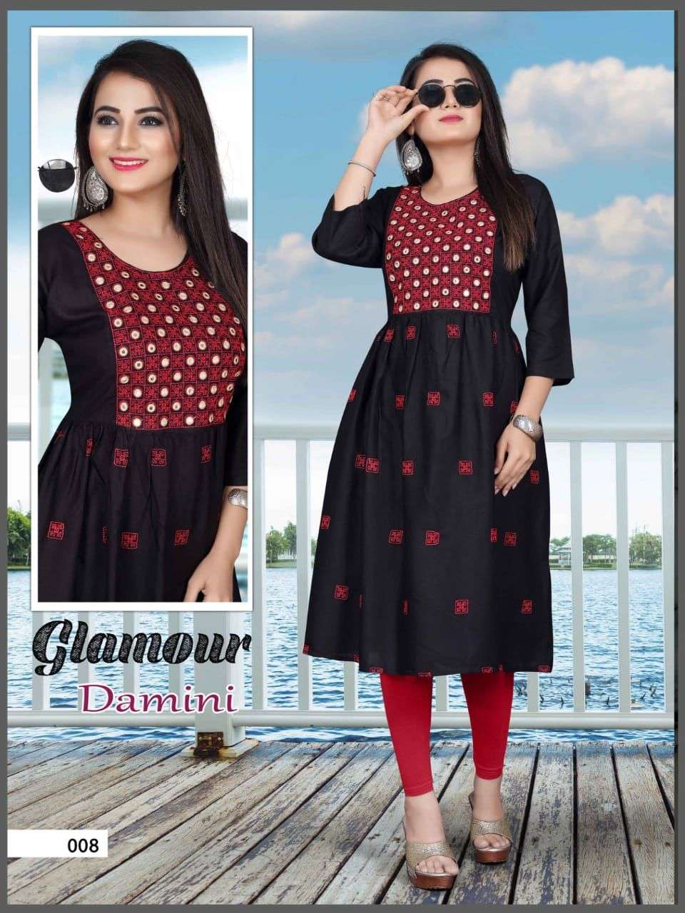 DAMINI BY AAGYA 001 TO 010 SERIES DESIGNER STYLISH FANCY COLORFUL BEAUTIFUL PARTY WEAR & ETHNIC WEAR COLLECTION RAYON EMBROIDERY KURTIS AT WHOLESALE PRICE