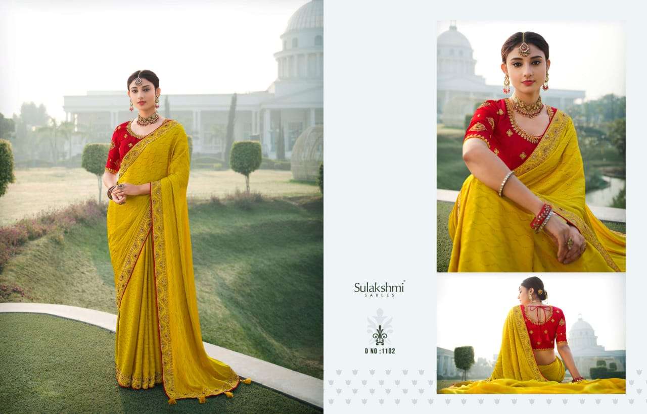 DEVIKA VOL-2 BY SULAKSHMI 1101 TO 1111 SERIES INDIAN TRADITIONAL WEAR COLLECTION BEAUTIFUL STYLISH FANCY COLORFUL PARTY WEAR & OCCASIONAL WEAR FANCY SAREES AT WHOLESALE PRICE