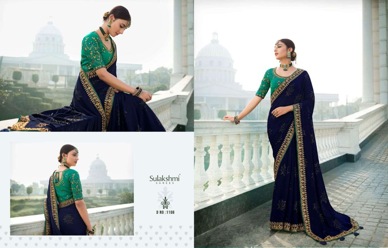 DEVIKA VOL-2 BY SULAKSHMI 1101 TO 1111 SERIES INDIAN TRADITIONAL WEAR COLLECTION BEAUTIFUL STYLISH FANCY COLORFUL PARTY WEAR & OCCASIONAL WEAR FANCY SAREES AT WHOLESALE PRICE