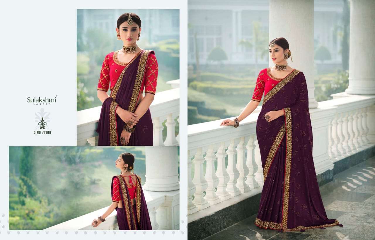 DEVIKA VOL-2 BY SULAKSHMI 1101 TO 1111 SERIES INDIAN TRADITIONAL WEAR COLLECTION BEAUTIFUL STYLISH FANCY COLORFUL PARTY WEAR & OCCASIONAL WEAR FANCY SAREES AT WHOLESALE PRICE