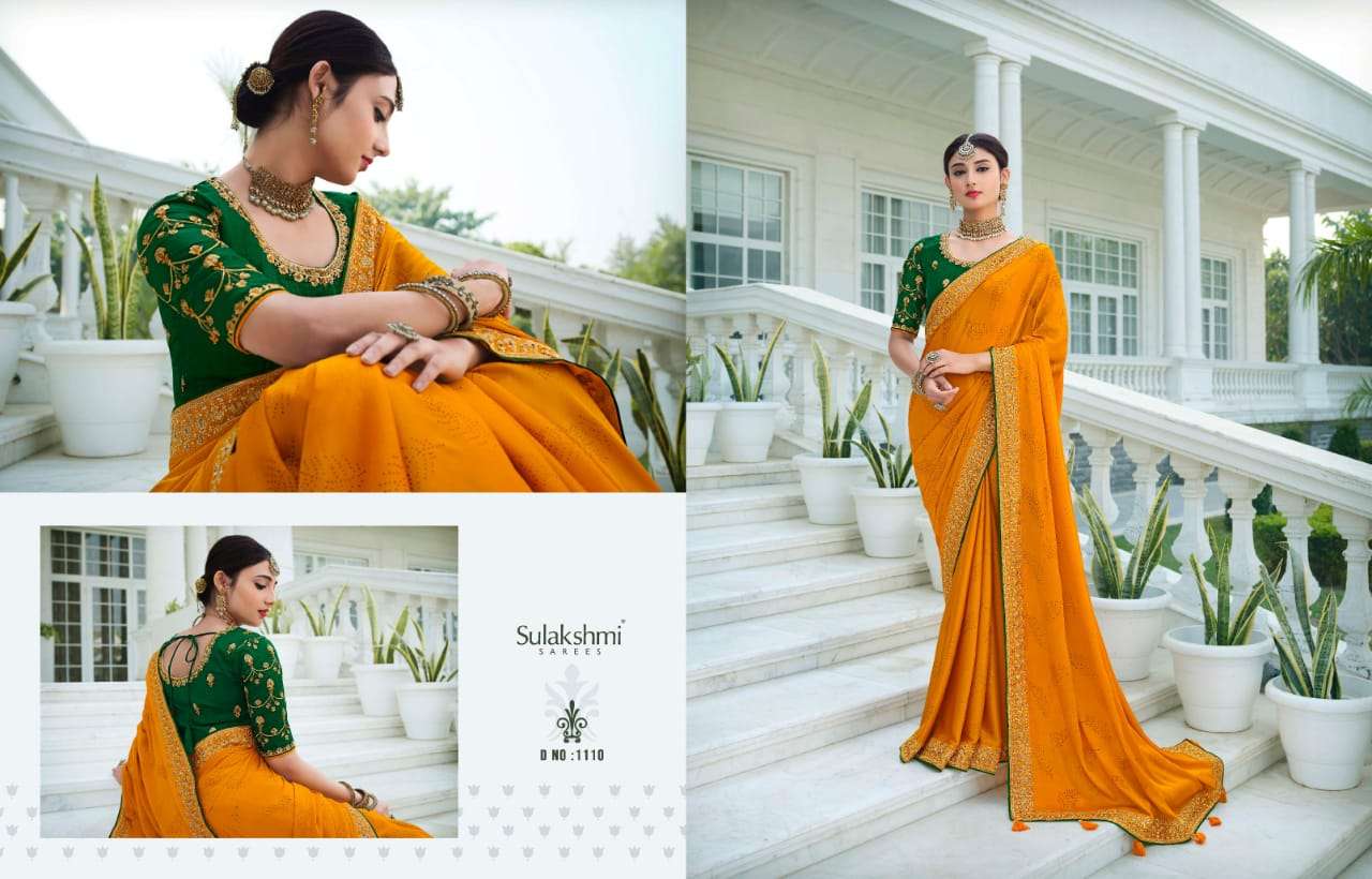 DEVIKA VOL-2 BY SULAKSHMI 1101 TO 1111 SERIES INDIAN TRADITIONAL WEAR COLLECTION BEAUTIFUL STYLISH FANCY COLORFUL PARTY WEAR & OCCASIONAL WEAR FANCY SAREES AT WHOLESALE PRICE