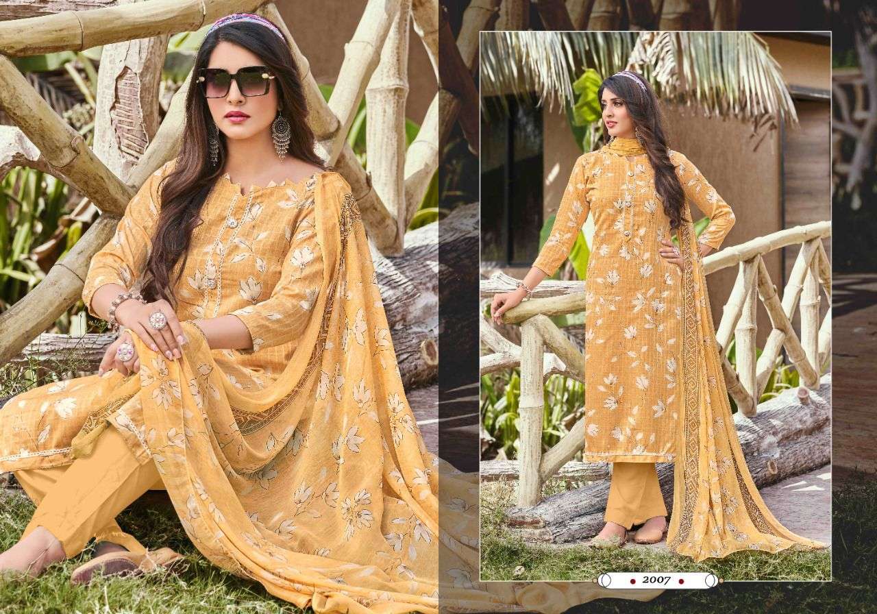 ROSE BY RADHA FAB 2001 TO 2010 SERIES BEAUTIFUL SUITS COLORFUL STYLISH FANCY CASUAL WEAR & ETHNIC WEAR PURE COTTON DIGITAL PRINT DRESSES AT WHOLESALE PRICE