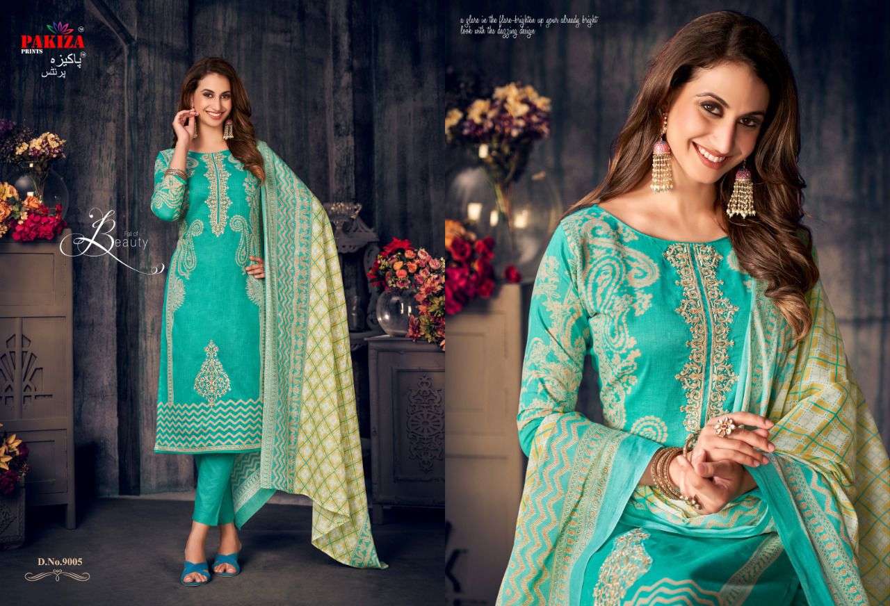 VOLUME VOL-9 BY PAKIZA PRINTS 9001 TO 9010 SERIES BEAUTIFUL SUITS COLORFUL STYLISH FANCY CASUAL WEAR & ETHNIC WEAR LAWN COTTON DRESSES AT WHOLESALE PRICE