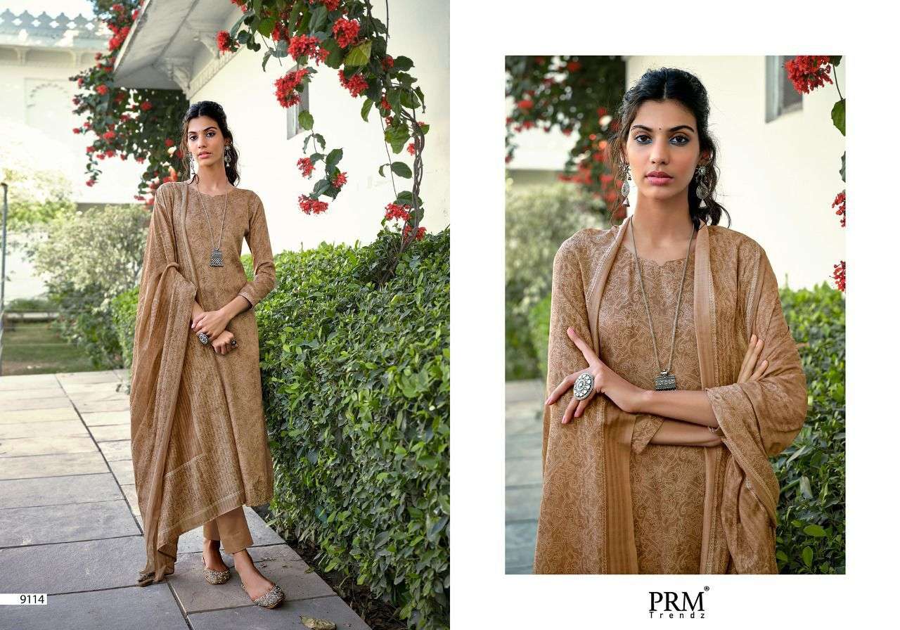 FAZIA BY PRM TRENDZ 9108 TO 9115 SERIES BEAUTIFUL SUITS COLORFUL STYLISH FANCY CASUAL WEAR & ETHNIC WEAR PURE JAM COTTON EMBROIDERED DRESSES AT WHOLESALE PRICE