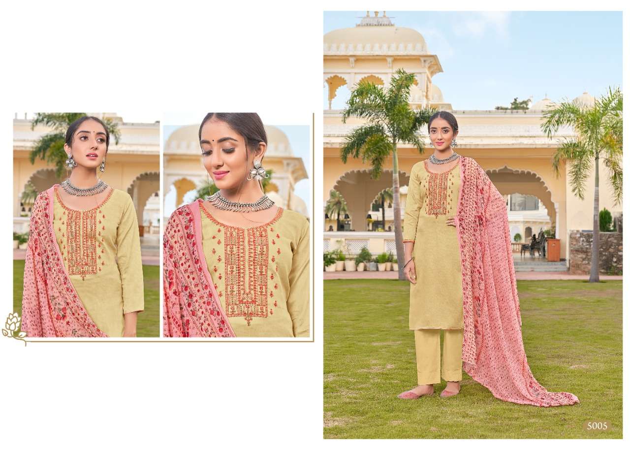 NAZMA BY 7 CLOUDS 5001 TO 5008 SERIES BEAUTIFUL SUITS COLORFUL STYLISH FANCY CASUAL WEAR & ETHNIC WEAR PURE JAM DIGITAL PRINT DRESSES AT WHOLESALE PRICE
