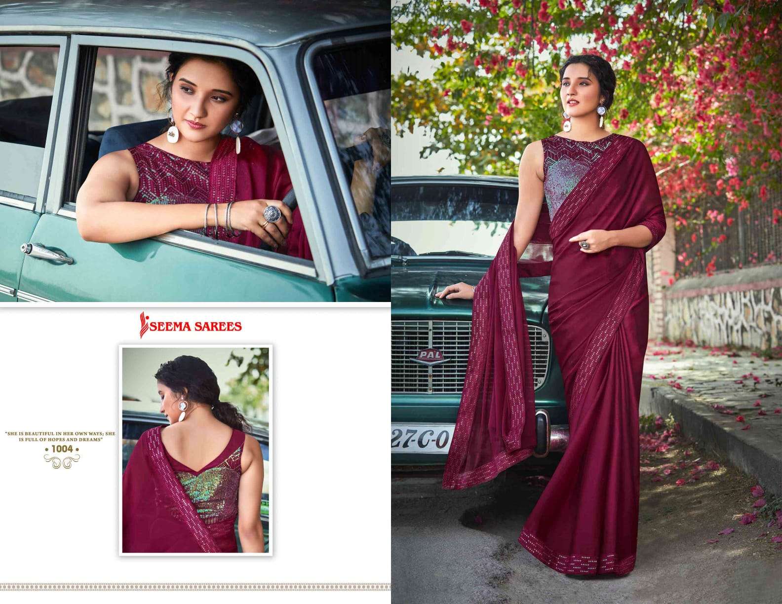 KESARIBAI PANNALAL BY SEEMA SAREES 1001 TO 1008 SERIES INDIAN TRADITIONAL WEAR COLLECTION BEAUTIFUL STYLISH FANCY COLORFUL PARTY WEAR & OCCASIONAL WEAR MOSS CHIFFON SAREES AT WHOLESALE