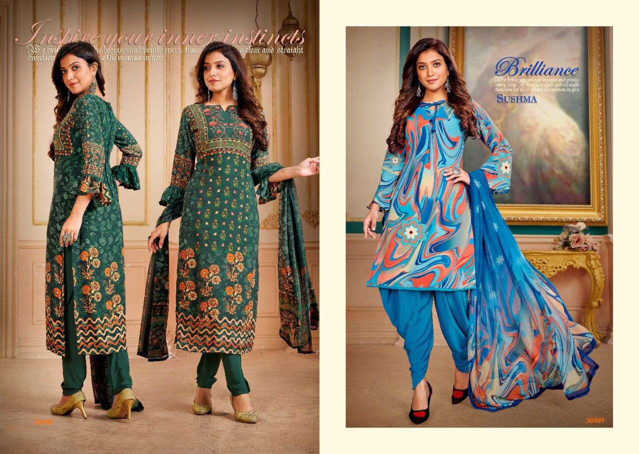 INSPIRED CHOICE BY SUSHMA 30001 TO 30010 SERIES BEAUTIFUL SUITS COLORFUL STYLISH FANCY CASUAL WEAR & ETHNIC WEAR FANCY DRESSES AT WHOLESALE PRICE