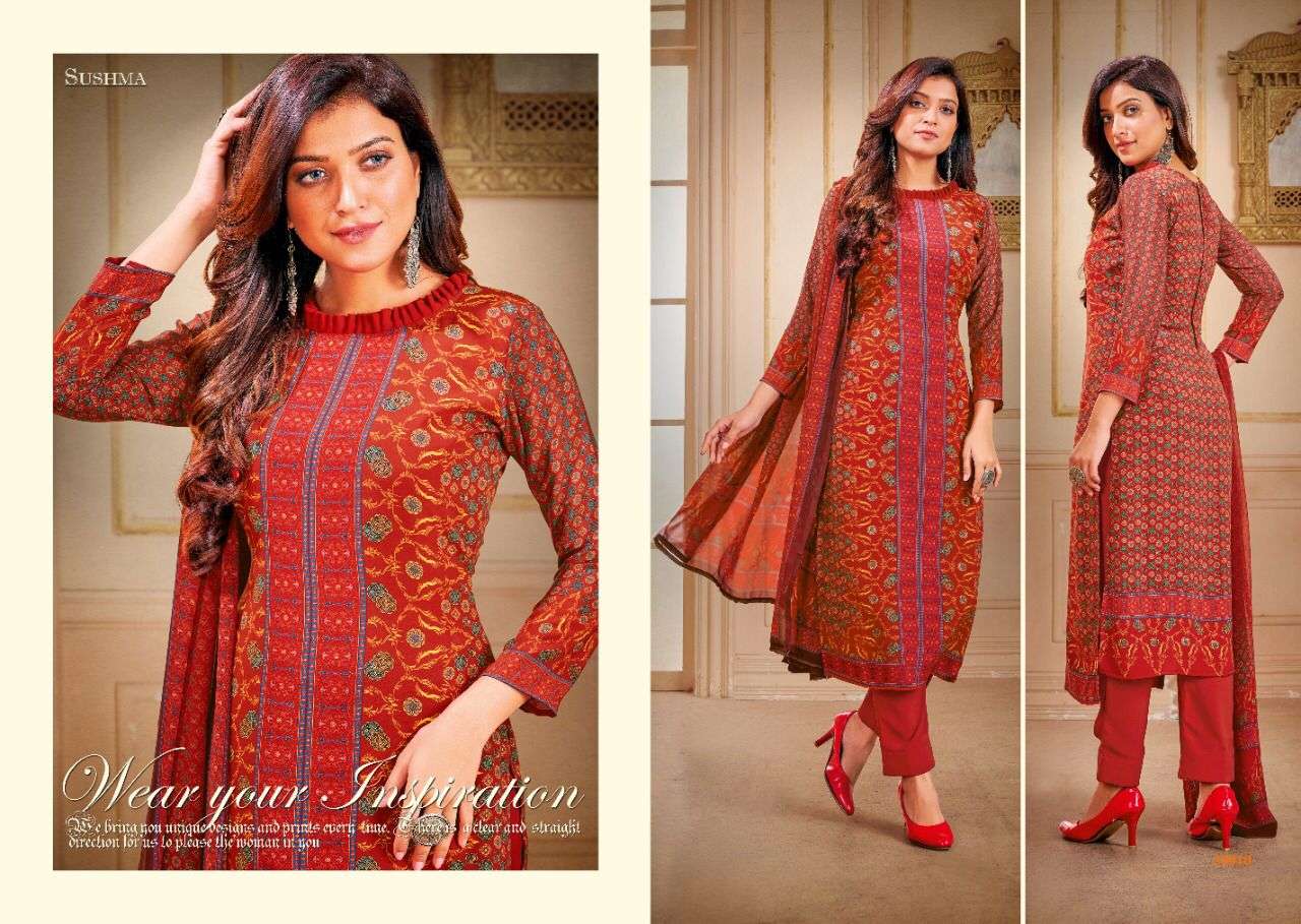 INSPIRED CHOICE BY SUSHMA 30001 TO 30010 SERIES BEAUTIFUL SUITS COLORFUL STYLISH FANCY CASUAL WEAR & ETHNIC WEAR FANCY DRESSES AT WHOLESALE PRICE