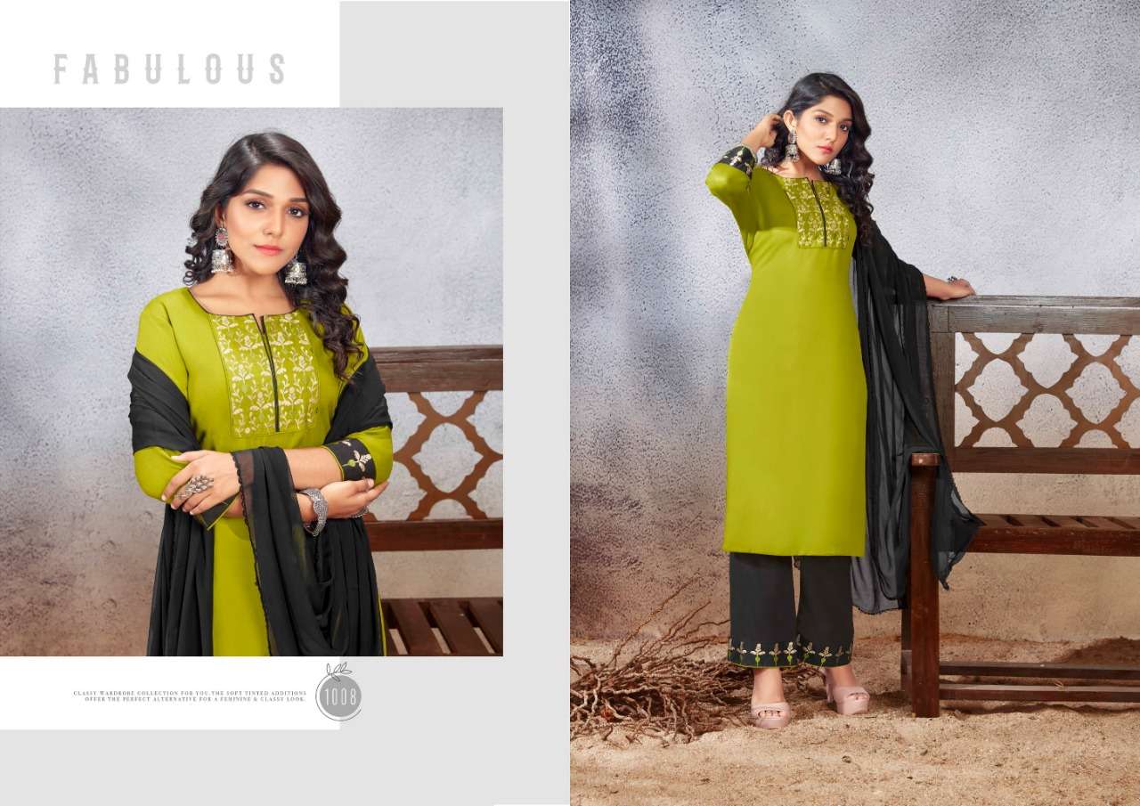 SHELJA BY JOURNEY 1001 TO 1008 SERIES BEAUTIFUL SUITS COLORFUL STYLISH FANCY CASUAL WEAR & ETHNIC WEAR RAYON WITH WORK DRESSES AT WHOLESALE PRICE