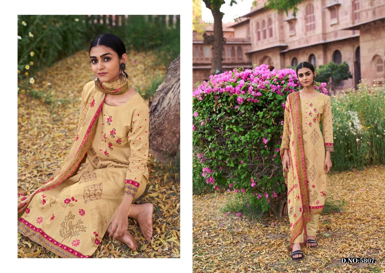 SAIRAA BY KALAKIRTI 5801 TO 5808 SERIES BEAUTIFUL SUITS COLORFUL STYLISH FANCY CASUAL WEAR & ETHNIC WEAR PURE CAMBRIC PRINT DRESSES AT WHOLESALE PRICE