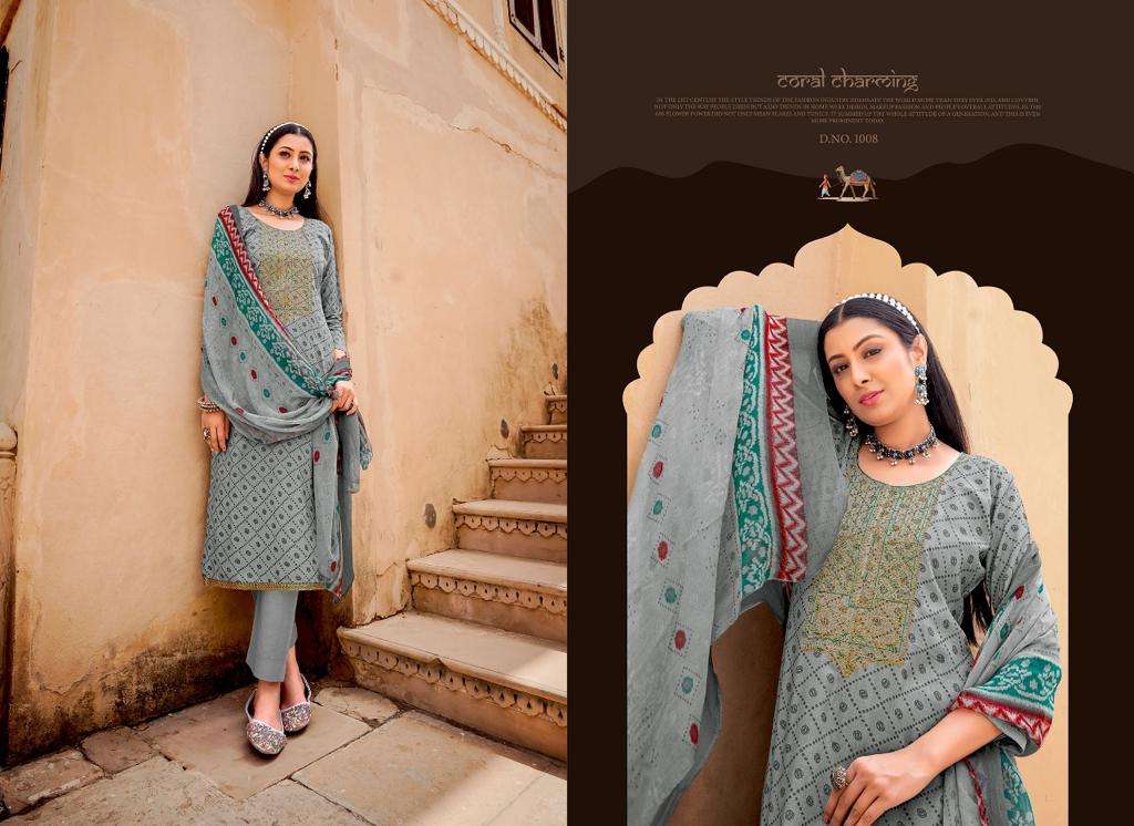 IZHAR BY SELTOS 1001 TO 1008 SERIES BEAUTIFUL SUITS COLORFUL STYLISH FANCY CASUAL WEAR & ETHNIC WEAR PURE RAYON PRINT DRESSES AT WHOLESALE PRICE