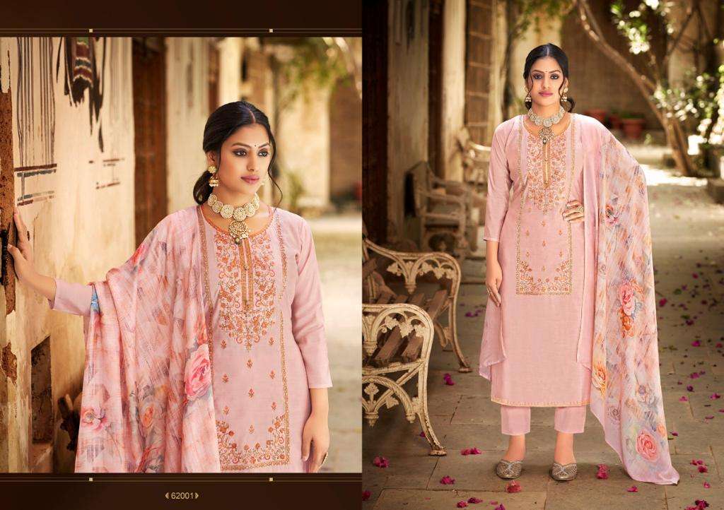 AFREEN BY SELTOS 62001 TO 62006 SERIES BEAUTIFUL SUITS COLORFUL STYLISH FANCY CASUAL WEAR & ETHNIC WEAR PURE COTTON SILK DRESSES AT WHOLESALE PRICE