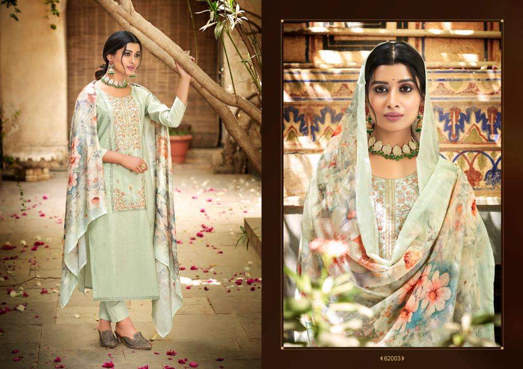 AFREEN BY SELTOS 62001 TO 62006 SERIES BEAUTIFUL SUITS COLORFUL STYLISH FANCY CASUAL WEAR & ETHNIC WEAR PURE COTTON SILK DRESSES AT WHOLESALE PRICE