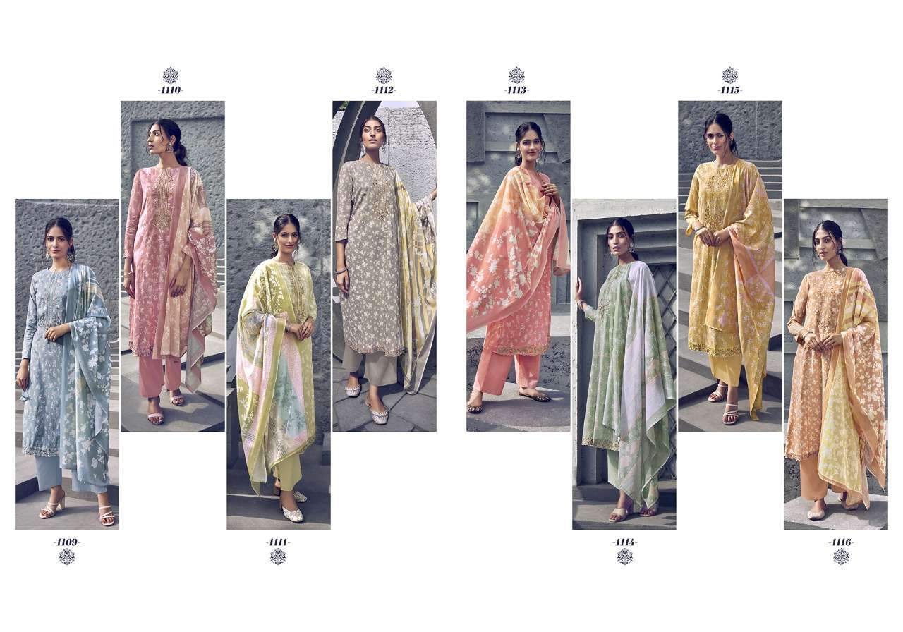 MYSTIC SUMMER BY RANG 1109 TO 1116 SERIES BEAUTIFUL SUITS COLORFUL STYLISH FANCY CASUAL WEAR & ETHNIC WEAR PURE LAWN COTTON PRINT DRESSES AT WHOLESALE PRICE
