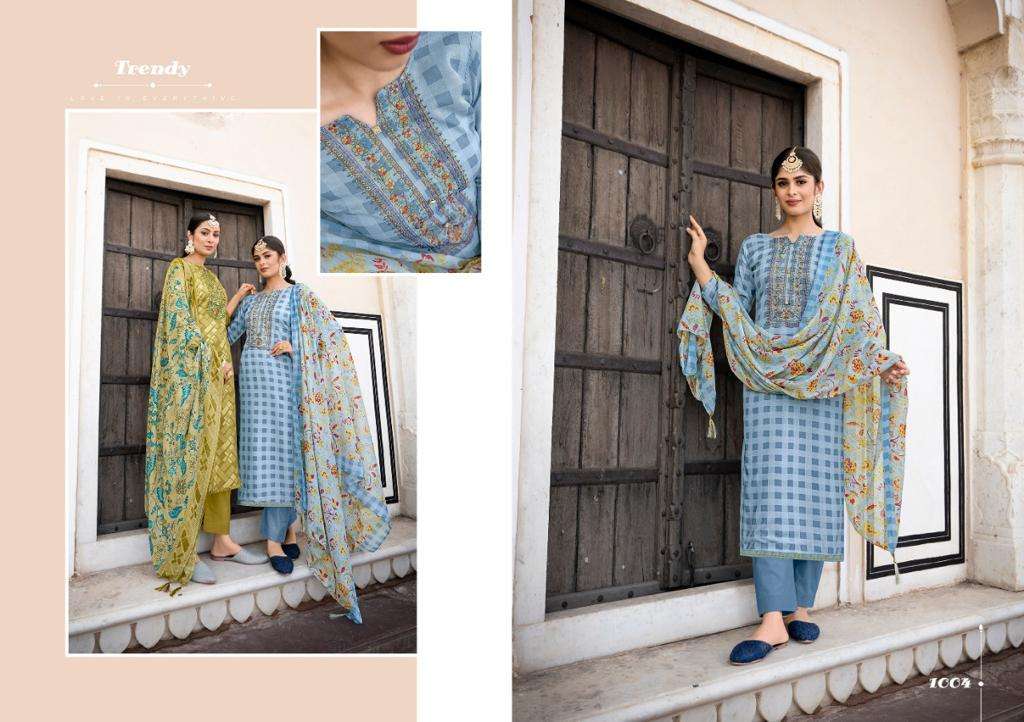 NASHEEN BY SELTOS 1001 TO 1008 SERIES BEAUTIFUL SUITS COLORFUL STYLISH FANCY CASUAL WEAR & ETHNIC WEAR PURE RAYON PRINT DRESSES AT WHOLESALE PRICE