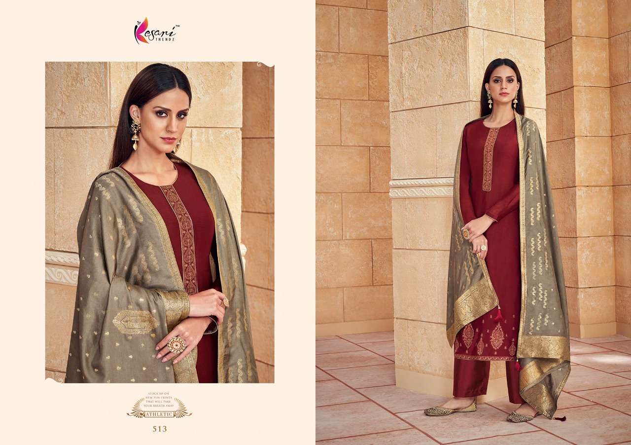 Masakali Vol-3 By Kesari Trendz 513 To 518 Series Beautiful Suits Colorful Stylish Fancy Casual Wear & Ethnic Wear Pure Viscose Muslin Embroidered Dresses At Wholesale Price