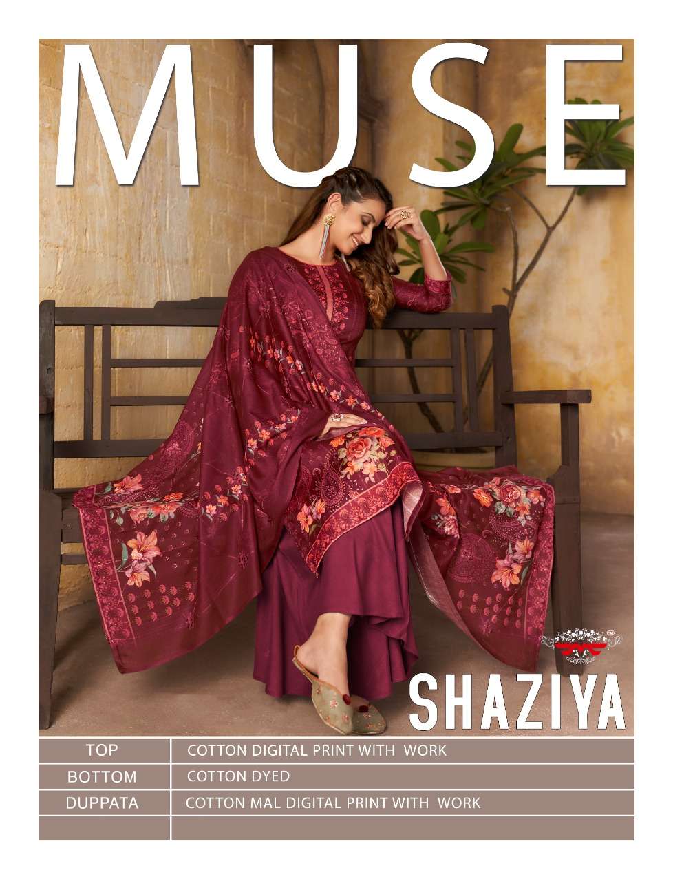 SHAZIA BY MAYUR FABRICS 78001 TO 78006 SERIES BEAUTIFUL SUITS COLORFUL STYLISH FANCY CASUAL WEAR & ETHNIC WEAR COTTON DIGITAL PRINT DRESSES AT WHOLESALE PRICE