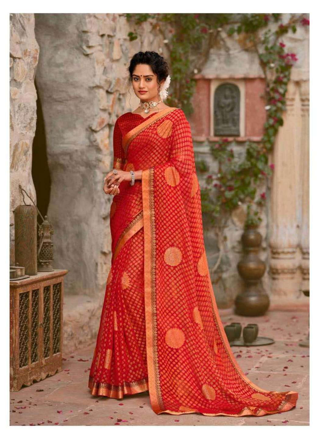 NIGHT QUEEN BY ANTRA 82201 TO 82210 SERIES INDIAN TRADITIONAL WEAR COLLECTION BEAUTIFUL STYLISH FANCY COLORFUL PARTY WEAR & OCCASIONAL WEAR BRASSO PRINT SAREES AT WHOLESALE PRICE